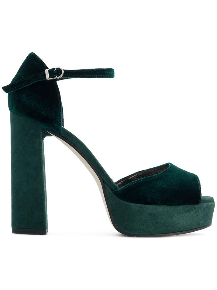 Marc Ellis Platform Sandals - Green