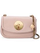 See By Chloé Chain Strap Shoulder Bag, Women's, Pink/purple, Sheep Skin/shearling/cotton