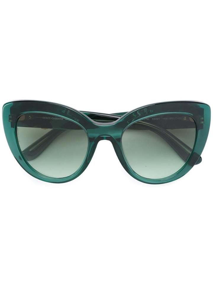 Dolce & Gabbana Eyewear Cat Eye Sunglasses - Green