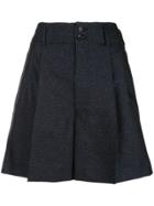 Comme Des Garçons Pleated Shorts - Blue