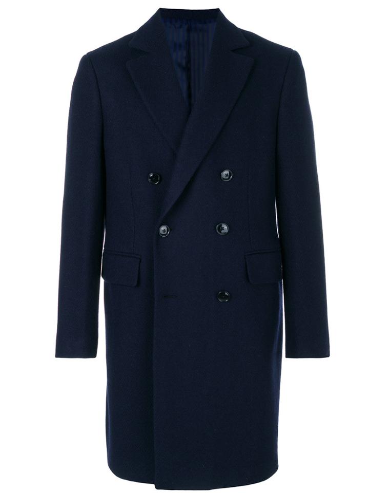 Mp Massimo Piombo Double Breasted Coat - Blue