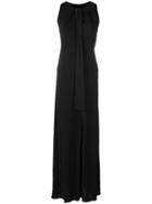 Maison Margiela Full Length Bias-cut Dress - Black