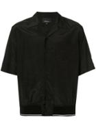 3.1 Phillip Lim Ribbed-hem Souvenir Shirt - Black
