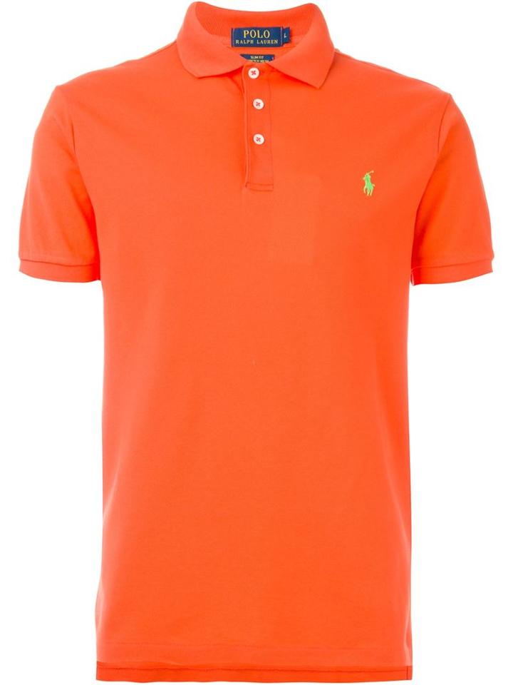 Polo Ralph Lauren Classic Polo Shirt, Men's, Size: Small, Yellow/orange, Cotton/spandex/elastane