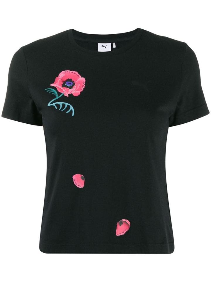 Puma Tulip Print T-shirt - Black