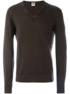 Massimo Alba V-neck Sweater, Men's, Size: Xl, Brown, Cashmere