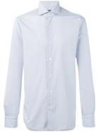 Barba Patterned Shirt, Men's, Size: 43, White, Cotton