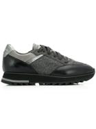 Santoni Colour Block Flatform Sneakers - Grey