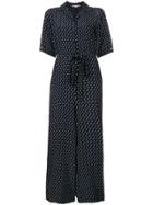 Stella Mccartney Tie Print Jumpsuit - Blue