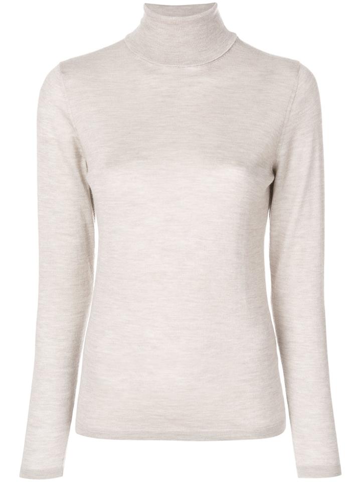 Le Tricot Perugia Roll-neck Jumper - Nude & Neutrals