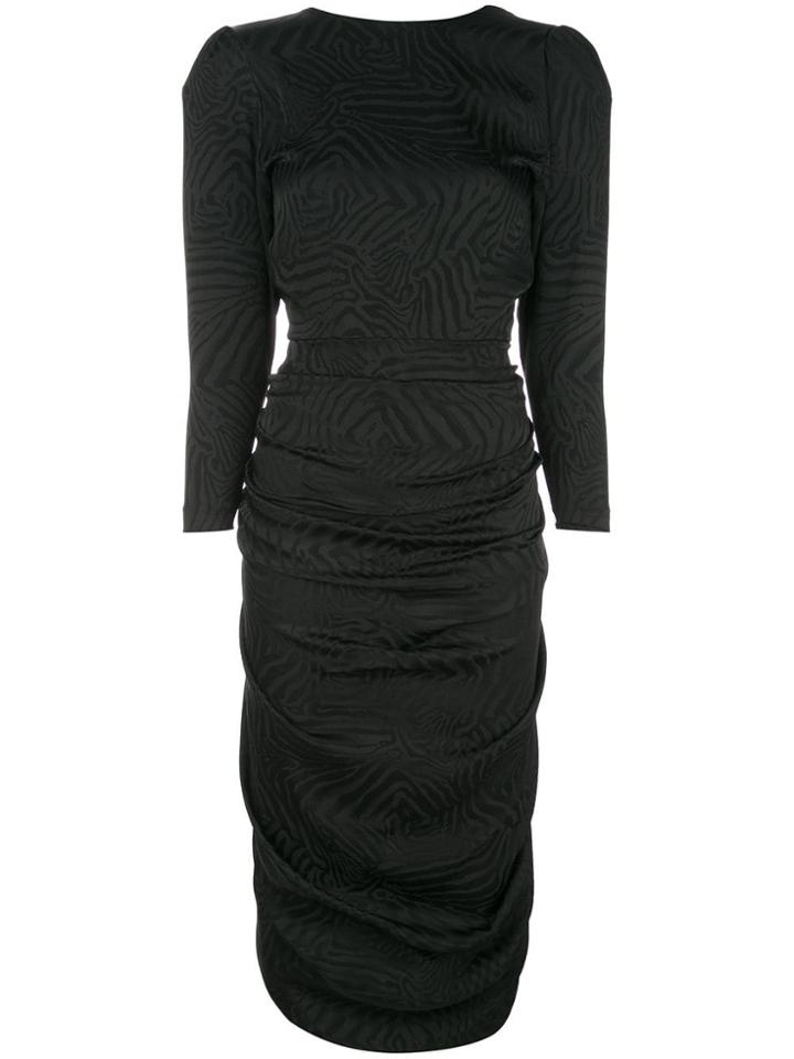 Attico Structured Torso Dress - Black