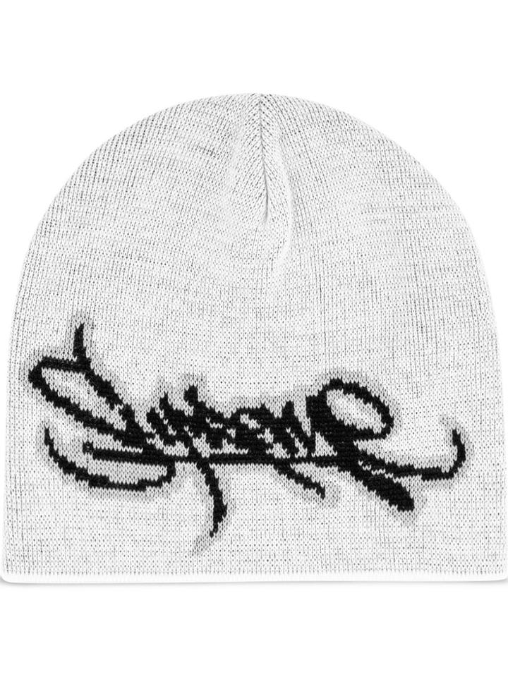 Supreme Tag Logo Beanie - White