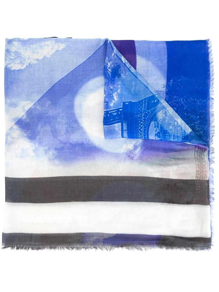 Lily And Lionel 'seine Blues' Scarf