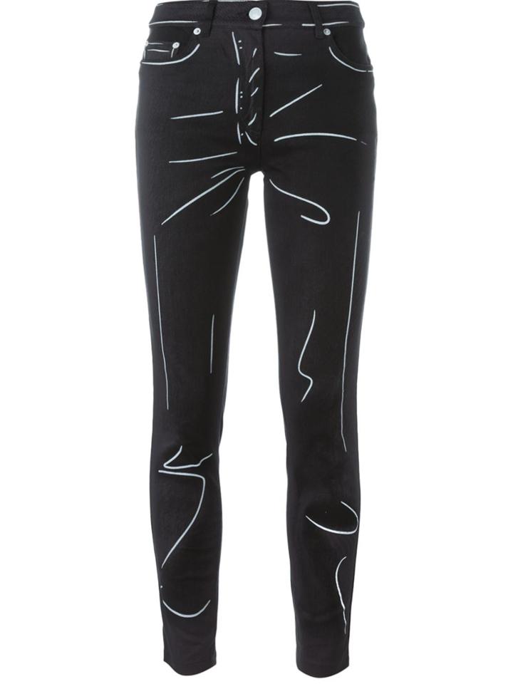 Moschino Trompe-l'ail Jeans - Grey