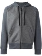 Ami Alexandre Mattiussi Zipped Hoodie, Men's, Size: Xs, Grey, Cotton/wool
