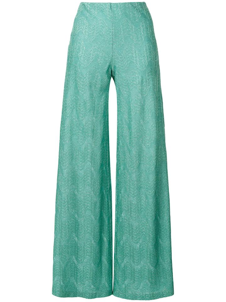 M Missoni Flared Pants - Blue