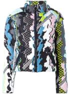 Versace 'jagged Baroque' Padded Jacket, Women's, Size: 40, Polyester