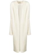 Semicouture Longline Cardigan - White
