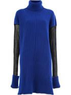 Maison Margiela Oversized Knitted Sweater - Blue
