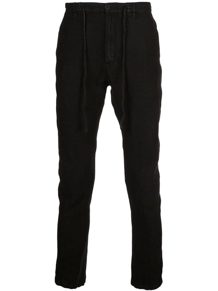 Poème Bohémien Slim Fit Tapered Trousers - Black