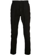 Poème Bohémien Slim Fit Tapered Trousers - Black