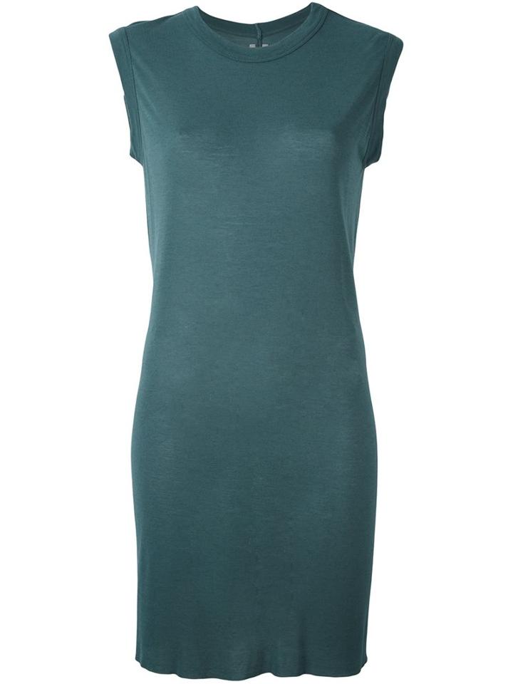 Rick Owens Sleeveless T-shirt, Women's, Size: 42, Blue, Viscose/silk