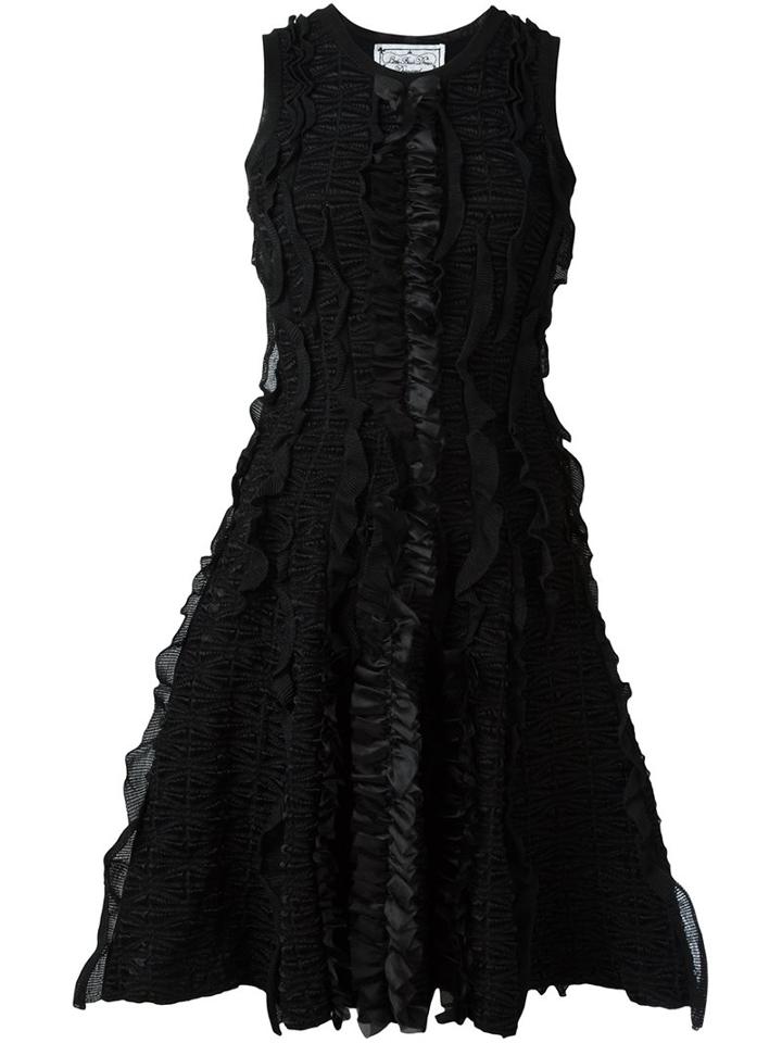 Dsquared2 Fit And Flare Textured Dress