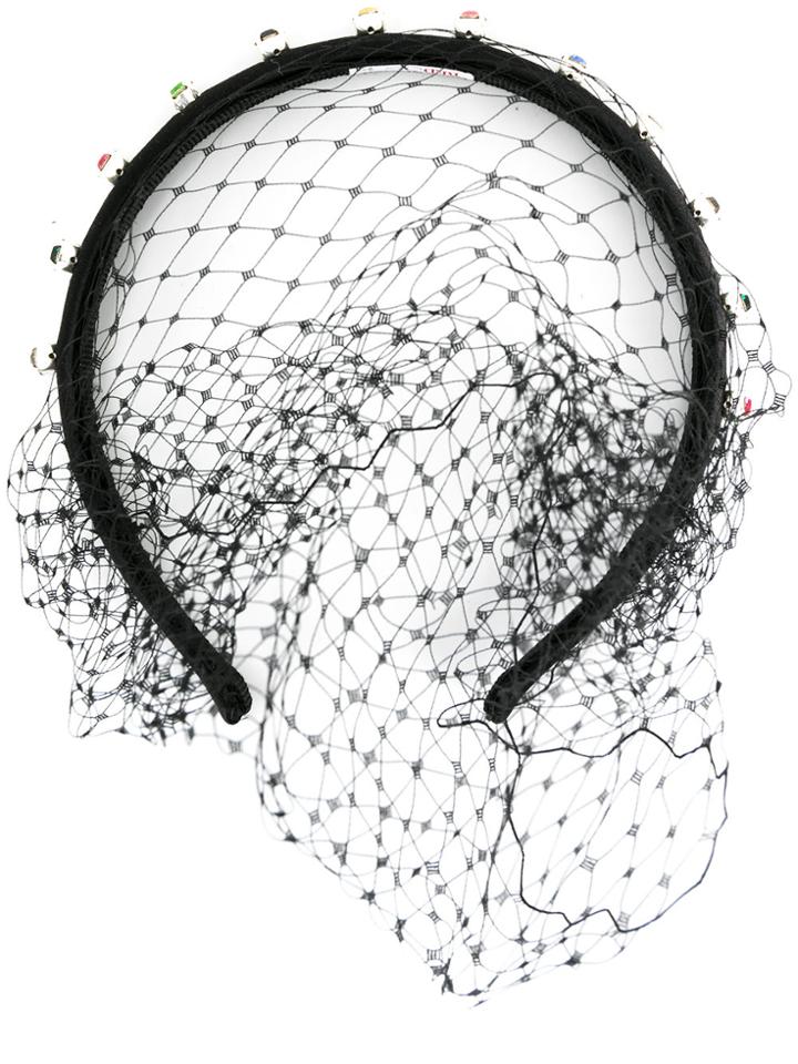 Red Valentino Tulle Headband - Black