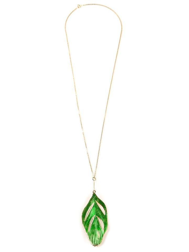 Aurelie Bidermann Swan Feather Necklace