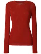 Maison Margiela Distressed Effect Sweater - Red