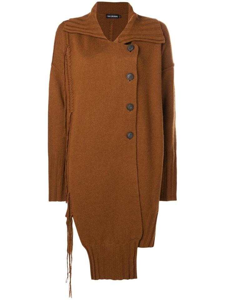 Ivan Grundahl Asymmetric Cardi-coat - Amber