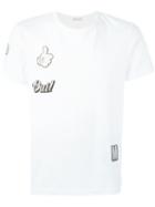 Moncler Stickers T-shirt, Men's, Size: Xl, White, Cotton