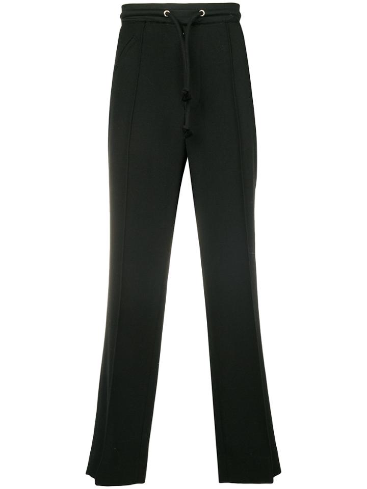 Maison Margiela Drawstring Straight-leg Trousers - Black