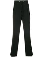 Maison Margiela Drawstring Straight-leg Trousers - Black