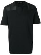 Neil Barrett Contrast Shoulder Panel T-shirt - Black