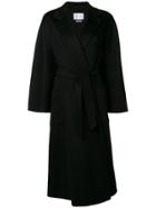 Max Mara Hand-sewn Wrap Coat - Black