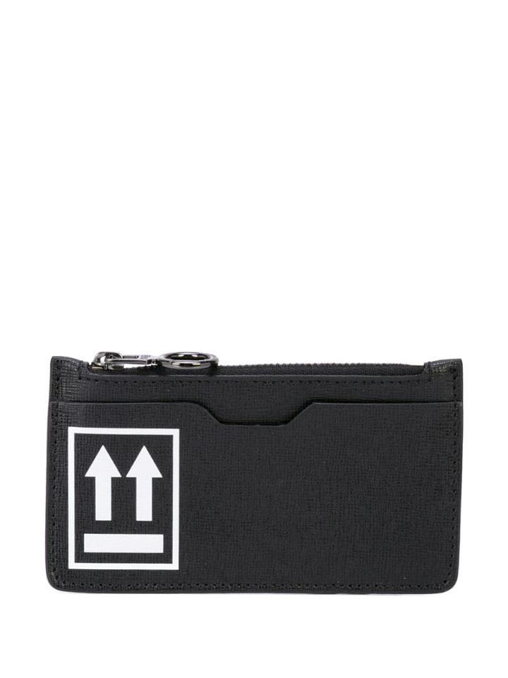 Off-white Arrows-print Cardholder - Black