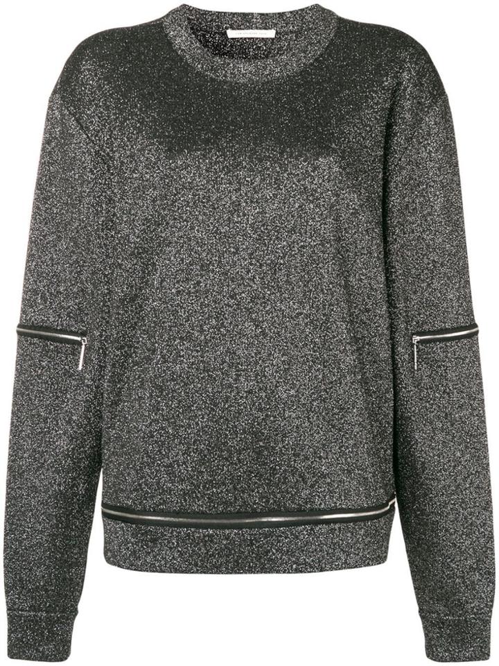 Christopher Kane Glitter Zip Knit - Grey