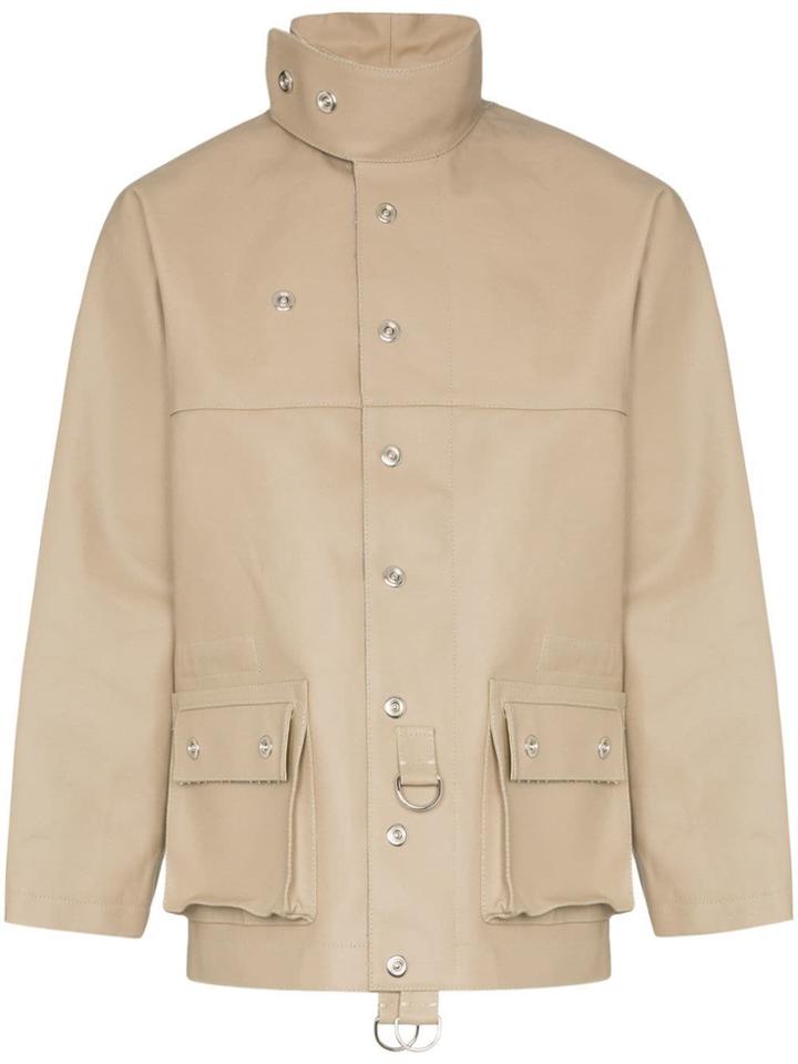 Sunnei High-neck Oversized Military Jacket - Neutrals