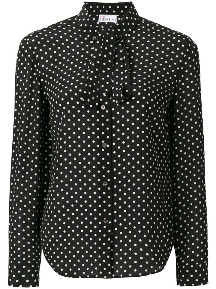 Red Valentino Polka Dot Shirt - Black
