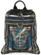 Dolce & Gabbana Royal Print Drawstring Tote Bag - Black
