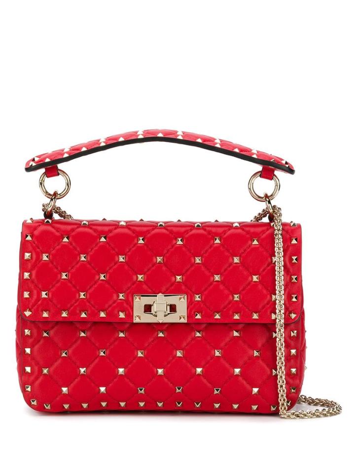 Valentino Valentino Garavani Rockstud Spike Handbag - Red