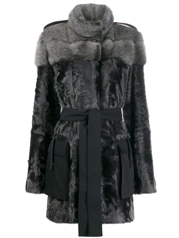 Liska Farfella Belted Coat - Grey