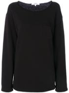 Helmut Lang Raw-edge Detail Sweatshirt - Black