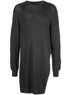 The Viridi-anne Oversized Knit Sweater - Grey