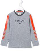 Armani Junior Logo Top, Boy's, Size: 12 Yrs, Grey