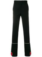 Calvin Klein 205w39nyc Diamond Pattern Detail Trousers - Black