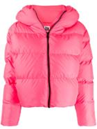 Bacon Hooded Padded Jacket - Pink
