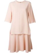 Stella Mccartney Half Sleeve Dress, Women's, Size: 44, Pink/purple, Spandex/elastane/acetate/viscose/cotton