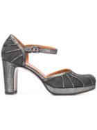 Chie Mihara Capin Ankle Strap Pumps - Grey